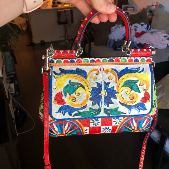 Dolce & Gabbana Sicily Small Printed Texturedleath - Picture 10 of 16